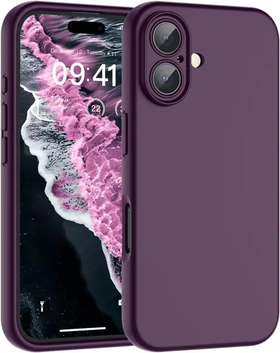 Vista 200 de SUPFINE - Funda diseñada para iPhone 12, silicona líquida premium con [forro de microfibra suave antiarañazos][protección de cámara mejorada], funda
