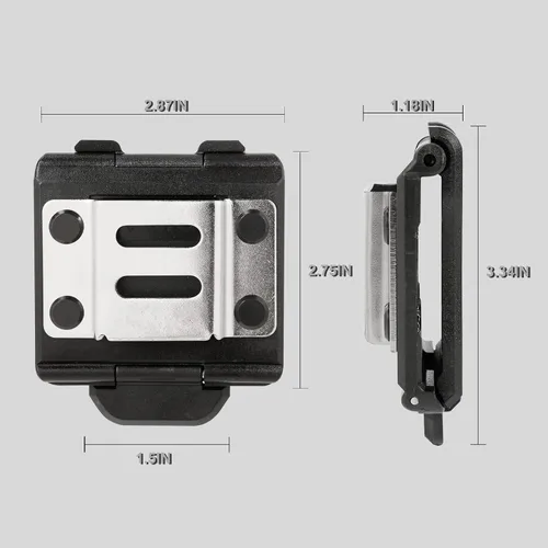 Vista 3 de Funda de cinta métrica con 4 clips de taladro, cinturón de soporte de cinta métrica, clip de cinturón de funda de taladro, funda de taladro