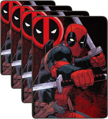 Vista 11 de Northwest Deadpool Micro Raschel - Manta de 46 x 60 pulgadas, espadachín