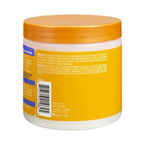 Vista 8 de Cantu Gel en crema de linaza con aloe, miel, manteca de karité y vitamina E, 16 onzas