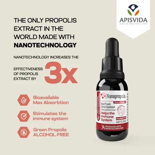 Vista 2 de Extracto de propóleo rojo de nanopropóleos 0.68fl oz - 0.7 fl oz