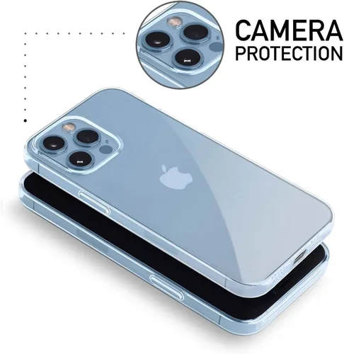 Vista 6 de totallee Funda transparente para iPhone 13 Pro, cubierta delgada ultra delgada y minimalista para Apple iPhone 13 Pro (2021) (transparente)