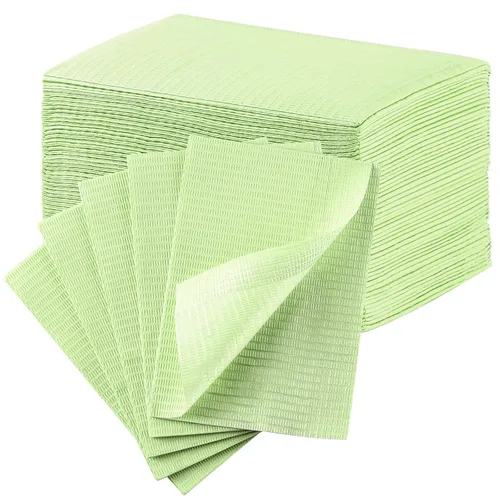 Vista 15 de JMU Baberos dentales negros, baberos dentales desechables de 3 capas, baberos para tatuajes impermeables para clínica dental, tienda de tatuajes