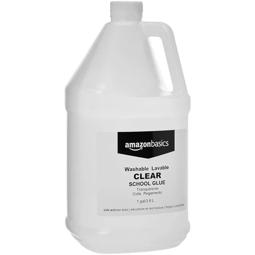 Vista 7 de Amazon Basics Pegamento líquido transparente lavable multiusos para la escuela, ideal para hacer slime, 128 onzas líquidas
