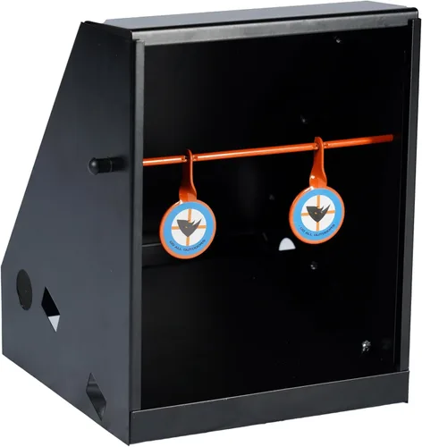 Vista 4 de Do-All Outdoors Air Strike Pellet Trap Shooting Target Rated for 800fps Airgun, Black