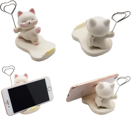 Vista 6 de Cute Animal Deer Cell Phone Stand Holder, Small Desk Phone Stand Mount for iPhone Android Samsung Galaxy Note