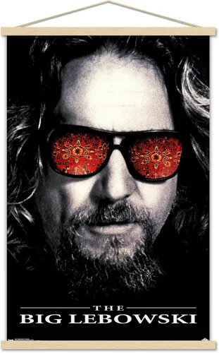 Vista 18 de Trends International The Big Lebowski - Póster de pared de una hoja, 14.725 x 22.375 pulgadas, versión enmarcada de madera de granero