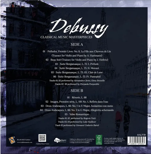 Vista 2 de Vinyl Debussy Claude - Masterpieces of Classical Music