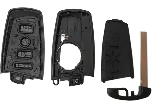 Vista 6 de Funda para llavero inteligente con control remoto para BMW 1 3 4 5 6 7 F Series X3 X5 M2 M5 F10 235ix 320 Funda para llavero (negro)