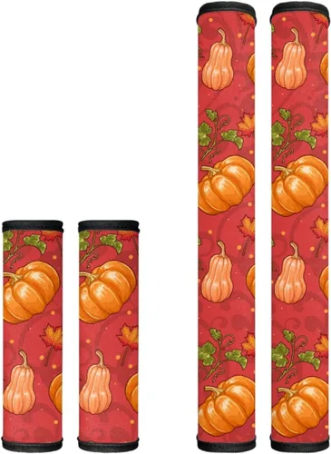 Vista 46 de Juego de 4 fundas protectoras de repuesto para manija de puerta de refrigerador con temática de té de la tarde para microondas, horno, refrigerador