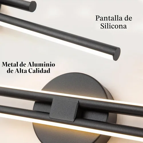 Vista 3 de EDISLIVE Accesorios de Iluminación LED Regulables Modernos para Tocador de Baño, Iluminación de Pared para Tocador, Accesorios de Iluminación