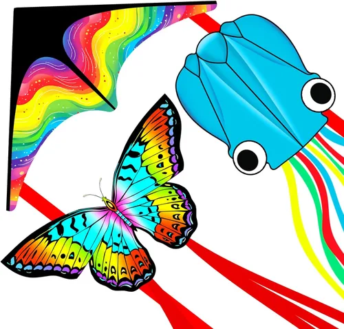 Vista 9 de Xida Butterfly Kite for Kids & Adults Easy to Fly, Ages 4-8 8-12, Large Kite with 300ft Handle, Perfect for Beach Trips