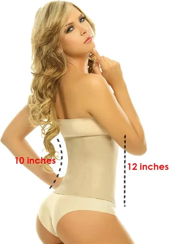 Vista 3 de Lady Slim Fajas Colombianas Reductoras Y Moldeadoras para mujer, entrenamiento de cintura de látex bajo el busto, moldeador de cuerpo para mujer