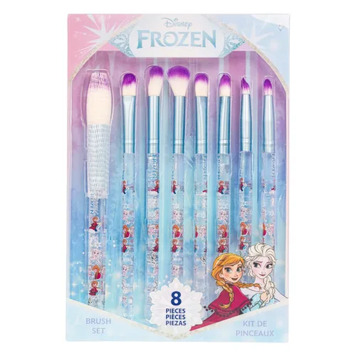 Vista 10 de Disney Alicia en el País de las Maravillas Juego de 8 brochas de maquillaje para sombra de ojos, iluminador, rubor, pelo suave, kit de maquillaje