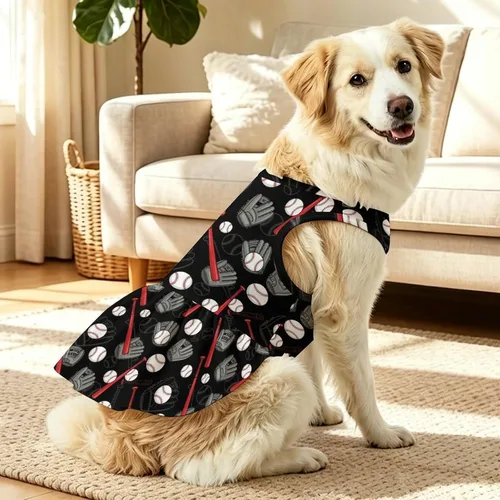 Vista 2 de Dog Dress for Medium Dogs (Baseball Gifts Art)