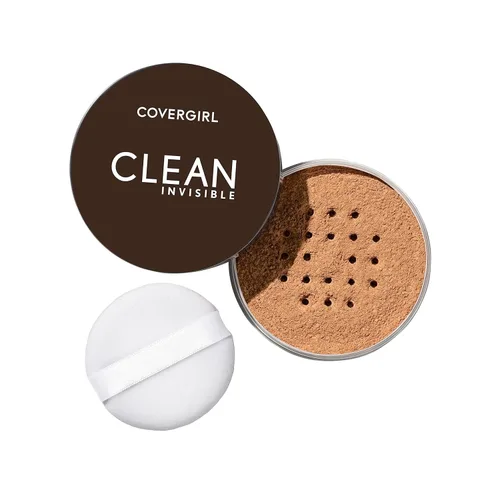 Vista 13 de COVERGIRL Clean Invisible - Polvo suelto, polvo fijador, fórmula vegana, luz translúcida, 0.7 onzas (paquete de 2)