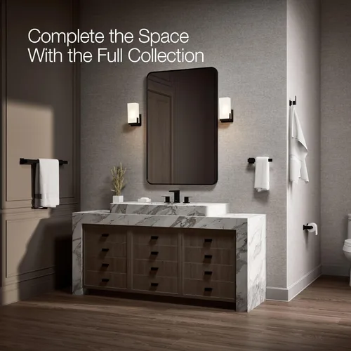 Vista 6 de Kohler 26636-BL Honesty® - Gancho para bata, color negro mate