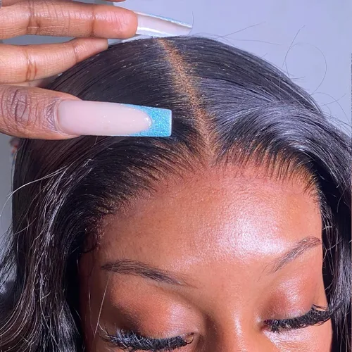 Vista 31 de BEEOS Frontal de Encaje HD de 13 x 4 pulgadas Solamente, cabello humano virgen lacio de color rubio 613, línea de cabello prearrancado de 0.10mm