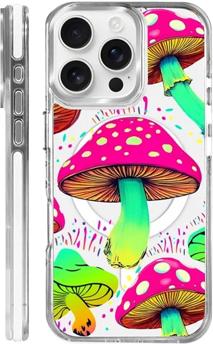 Vista 8 de Funda para iPhone 13 Pro, transparente con bonito patrón de tiburón azul, compatible con Magsafe funda protectora suave para mujeres y niñas (blanco)
