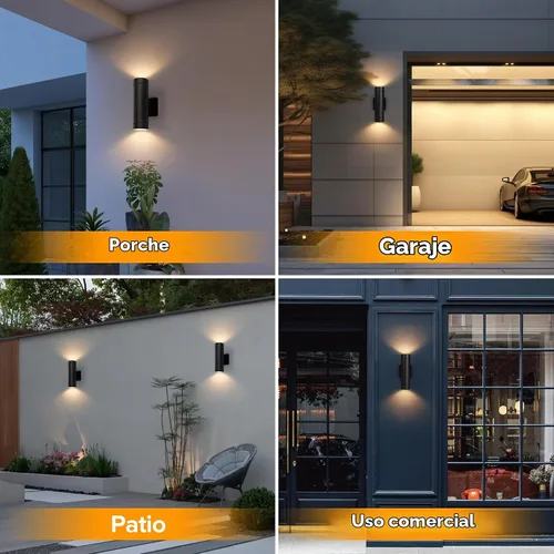 Vista 8 de LUTEC - Luces LED de pared para exteriores de 16 W, del atardecer al