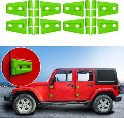 Vista 16 de 4 cubiertas protectoras de bisagra de puerta para Jeep Wrangler JK 2007-2018 de 2 puertas (negro)