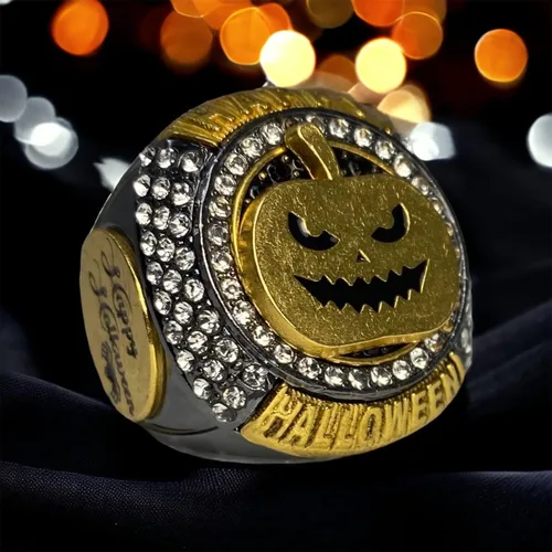 Vista 3 de Legacy Rings Halloween Mejor Disfraz de Campeonato Trofeo Anillos Concurso Premio Medalla Premio Premio para Niños o Adultos Fiesta de Disfraces