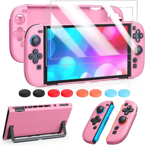 Vista 18 de FYOUNG Protective Case for Nintendo Switch 2 2025, Slim Hard Shell for Switch 2 Accessories, Scratch&Shock Protection Cover with Screen Protector, 8