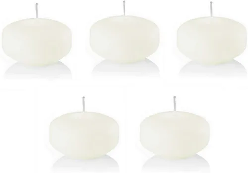 Vista 13 de D'light Online Paquete de velas flotantes pequeñas de 2 pulgadas para eventos, centros de mesa, bodas, spa, decoración del hogar, ocasiones Blanco