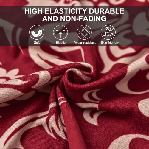 Vista 7 de Eco-Ancheng Funda para Silla de Comedor - Funda Desmontable para Banco, Asiento y Protección de Silla - Para Sala de Estar y Cocina