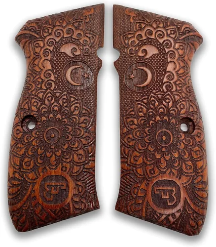 Vista 5 de Para CZ-75 Grips / CZ85 Grips / 75B CZ 75 / SP-01 75B CZ 75/85 Tamaño completo hecho a mano de madera de nogal