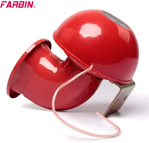 Vista 7 de FARBIN Bocinas súper fuertes de 12 V, bocina eléctrica con sonido de toro fuerte, bocina de aire para automóvil, motocicleta, camión, barco