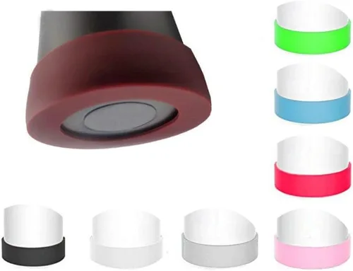 Vista 3 de AKOAK Tapas de silicona protectoras para el fondo de botellas de agua, 6.5 cm, para vasos con diámetro de base inferior de 6.5 cm a 7 cm (blanco)
