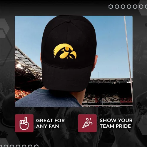Vista 6 de The Game NCAA - Gorra con logotipo de ajuste relajado para adultos, logotipo bordado, 100% algodón, eleva tu estilo y muestra tu espíritu