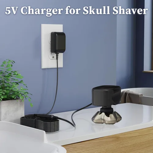 Vista 2 de Cargador 5V para Skull Shaver Pitbull Gold Silver Pro para Butterfly Kiss Replacement Charger Compatible with Pitbull Gold/Silver Pro Rechargeable