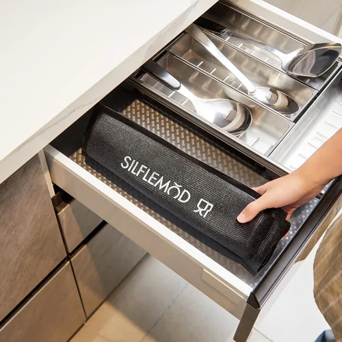 Vista 6 de SIFLEMOD Molde de silicona para baguette, bandeja antiadherente de malla flexible, forros perforados para hornear sándwiches, formas de hornear pan