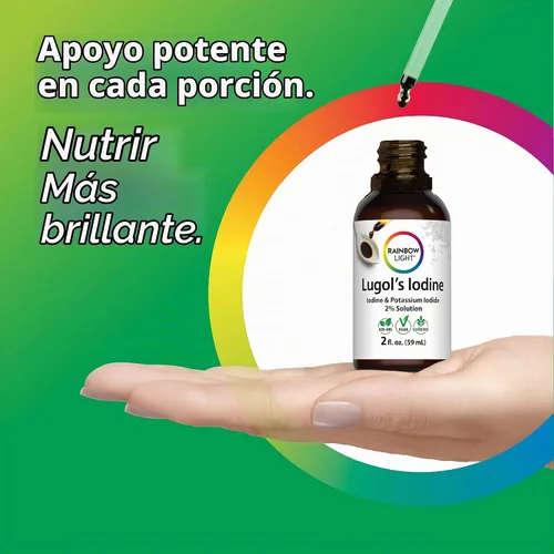 Vista 6 de Rainbow Light Solución de yodo al 2 por ciento de Lugol 2 fl oz
