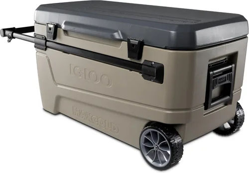 Vista 7 de Igloo Maxcold Glide 110 Qt - Hielera con ruedas de carcasa rígida aislada