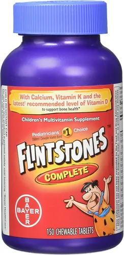 Vista 6 de Picapiedra Suplemento multivitamínico completo, tabletas masticables, 60 unidades, (paquete de 2)