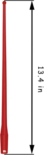 Vista 2 de ONE250 Antena flexible de 13 pulgadas, compatible con GMC Sierra (2000-2024), Canyon (2015-2024), Acadia (2007-2019), Terrain (2010-2017), Yukon Rojo