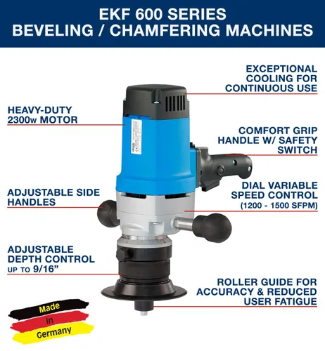 Vista 8 de CS Unitec SHM 900-E Insertos de carburo extra resistentes para uso con máquinas de biselado/biselado de mano EKF 630/EKF 645 - Fabricado en Alemania