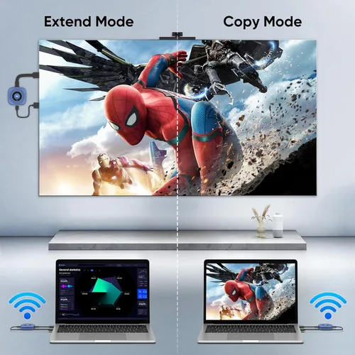 Vista 4 de Wireless HDMI Transmitter and Receiver 4K Decoding 1080P Out, 328FT/100M Wireless HDMI Extender for Seamless High-Definition Streaming from