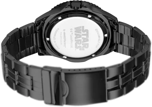 Vista 2 de STAR WARS Reloj de cuarzo analógico para adultos Honor, Negro -, Japonés