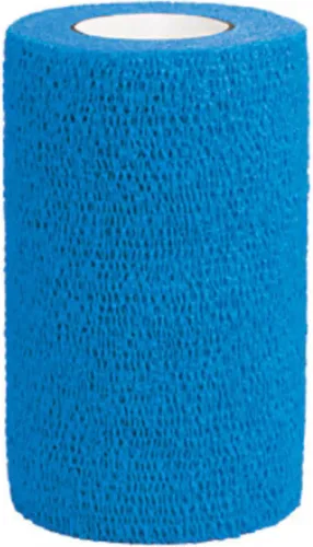 Vista 2 de 3M Vetrap - Cinta de vendaje autoadhesiva de 4 pulgadas x 5 yardas, color azul (rollo individual)