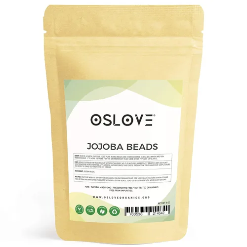 Vista 7 de Cuentas de jojoba pura, tamaño de malla 20/40, limpia y exfolia la piel, uso en jabones, limpiadores y exfoliantes, 4 onzas