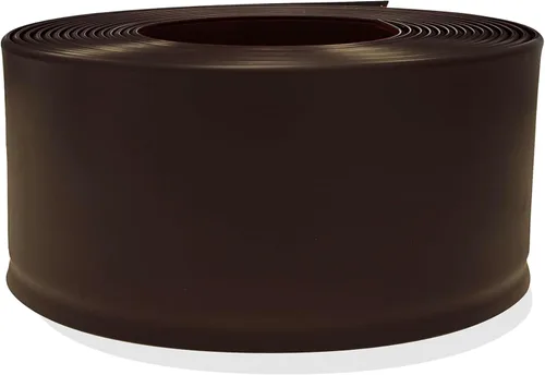 Vista 2 de PRO Flex Base de pared de vinilo marrón oscuro, ultra gruesa (1/8 pulgadas), 4 x 40 pies, sin pegamento, moldura ideal para moldura / zócalo