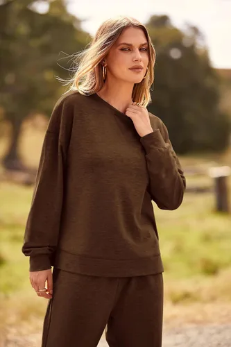 Vista 6 de Prettygarden - Conjunto de pijama de dos piezas para mujer, diseño de teñido anudado, sudadera informal de manga larga con pantalones largos, ropa