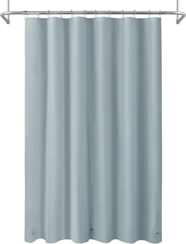 Vista 23 de Cortina de regadera para cabina de ducha 36x72, forro de cortina de regadera de plástico PEVA para baño, ligera e impermeable, 36 x 72, transparente