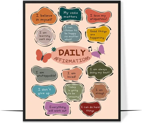 Vista 10 de LOLUIS Mental Health Poster, Boho Therapy Tools Educational Supplies Art Print Classroom School Office Decor (Boundaries, Unframed 8"x10")