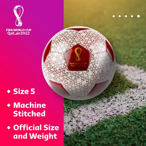 Vista 3 de Capelli Sport FIFA World Cup Qatar 2022 Tournament Soccer Ball Souvenir Display, Officially Licensed Futbol for Youth and Adult Soccer Players