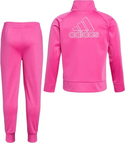 Vista 2 de adidas Conjunto clásico de pista de tricot para niñas
